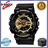 G shock Men's Watch Waterproof GA110 Black Gold, Iron Box Each Watch Limited One