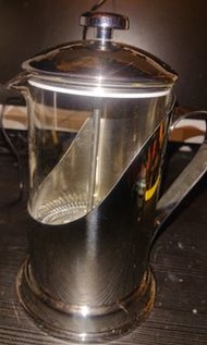 茶壺 玻璃不鏽鋼 壺蓋有小凹