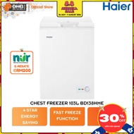 [ NUR@PETRA ] Haier Chest Freezer BD-138HME 103L 4 Star Energy Saving BD138HME Peti Sejuk Beku