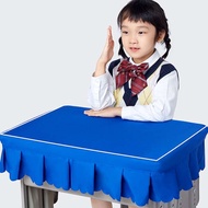 lapik meja murid alas meja sekolah Taplak meja sekolah rendah, penutup meja, penutup meja 40 × 60, penutup meja, kain meja pembelajaran biru sekolah kanak-kanak