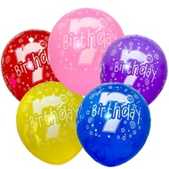 Agar.shop 25pcs mix color 7th birthday latex balloon 12inches for Birthday Party Decorations