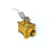 Brass Three Piece Ball Valve (Official Store Thailand) บอลวาล์ว 3 ตอน ทองเหลือง รับแรงดัน 600 WOG