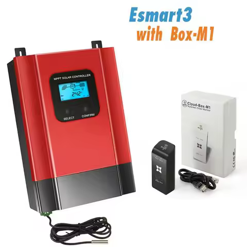 Esmart3 MPPT Solar Charge Controller 40A 60A Max 150V PV Input 12V 24V 48V Auto Adapting With Wifi M