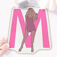 Allenjoy 29.2" x 31.3" Fashion Vibes Bathroom Rugs Girl in Heels Mat Bathmat Rug Non Slip Washable
