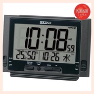 Seiko Clock Alarm Clock Table Clock Digital Radio Wave White Pearl 84×132×46mm SQ320W