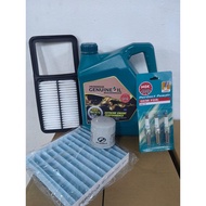 PERODUA 0W20 AXIA OLD 3.5L ENGINE OIL+BZ100+OIL FILTER+LKR6C NGK PLUG+2990