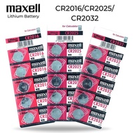 MAXELL CR2016 CR2025 CR2032 5PCS Button / Coin Cell Lithium Battery 3V
