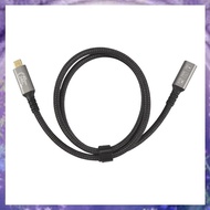 (Y W Z H)USB4 8K Cable 0.8M for  4 Compatible USB 4 Type-C Male to Female Extension Ultra HD 8K@60Hz