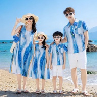 Parent-Child Bohemian Floral Outfit - Summer Travel Wear for Mother & Daughter