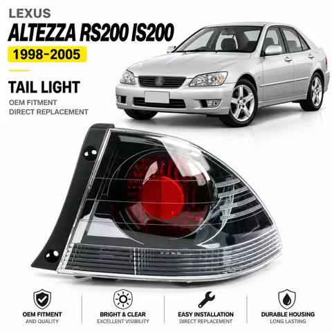 Left/Right Side Tail Lamp For Lexus ALTEZZA RS200 IS200 1998-2005 Car LED Rear Brake Lamp Turn Signa