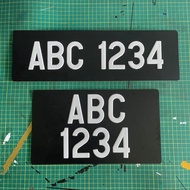 Aluminium Plate with White Lettering Transport Number Plate