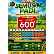 M100 Set Promosi Pakej Lengkap Semusim Padi & Pakej Kotak Rhyzome Bioshield ThurengoX  dan Potash Pr