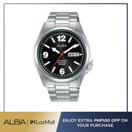 Alba Philippines Mechanical AL4405X1 Black Dial Stainless Steel Strap Men's Watch Automatic 42mm