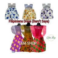 [Buwan ng Wika Costumes] Traditional Wear / Filipiniana Dress / Kimona Nylon &amp; Floral Skirts
