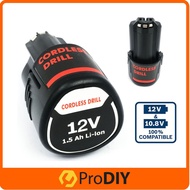 OEM 1.5Ah / 2.0Ah 12V Battery Compatible 10.8v & 12v Can Be Used For GSR 120 GSR10.8 GDR 120 GDR 10.