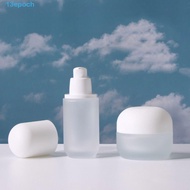 EPOCH Press Cream Dispenser, Toiletries 30-120ml Lotion Pump Bottle, Portable Face Cream Pot Empty T