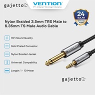 Vention 3.5mm Male to 6.5mm Male Jack Audio Cable 1M 2M 3M 5M - BCY [ GJ ]