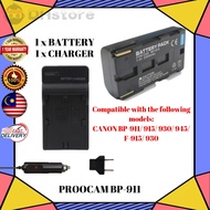 BP-911 PROOCAM BATTERY LI-ON & CHARGER VILOSO CAMERA FOR CANON BP-911/ 915/ 930/ 945/ F-915/ 930