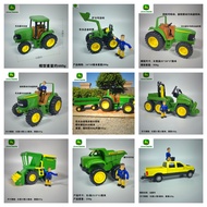 📍 Big Player Series~ Ertl Antoine John Deere Farm Tractor Transporter Bulldozer Alloy Car Model Toy Gift