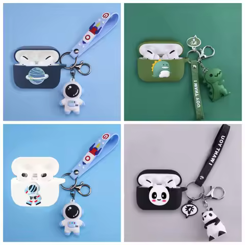 Cartoon animal Cover for Jabra Elite 5 /Elite 4 /Elite3 /Elite4 Active Earphone Silicone Case for Ja