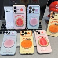 For Samsung A35 A36 A37 A26 A27 5G A32 A22 A30 A21s A20s A20 cute 3D Fruit Veneer Case Heart-shaped 