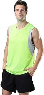 Ssighuyx Men's Workout Tank Top Shirts Short Sleeve/Sleeveless Gym Shirts Muscle Tank Top Tshirt Compression Top