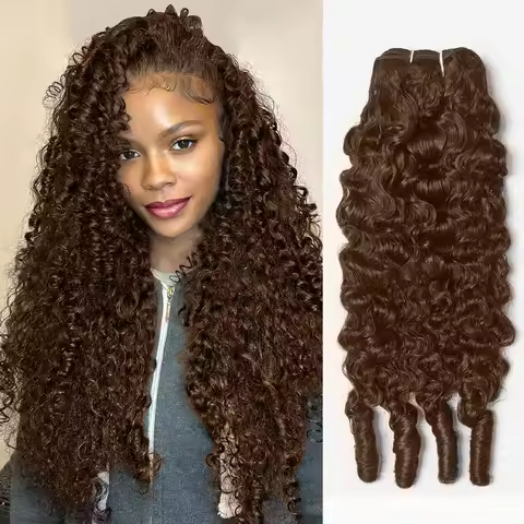 Chocolate Brown 3A 4C Burmese Curly Hair Bundles Raw Hair Bundles 100% Human Hair Extension Vietname
