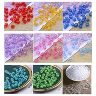 ***500g 8mm Acrylic Colourful Beads for DIY Bicone Beads For Jewelry Making