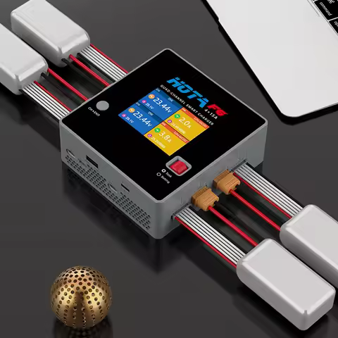 HOTA F6 Four Channel Smart Charger DC1000W 4*15A for Lipo LiIon NiMH Lipo Remote Control Model Balan