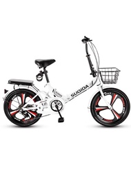 New Folding Bike 16/20/22 Inch Boys And Girls Shock Absorbing Bicycle Teenage Adult Ladies Bikes