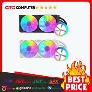 DARKFLASH AQUAGLOW DG240 - 240mm AIO Liquid CPU Cooler - Black