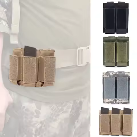 Hunting Magazine Pouches 9mm Tactical Combat Airsoft Pistol Ammo Holder for Glock M1911 92F 17 Round