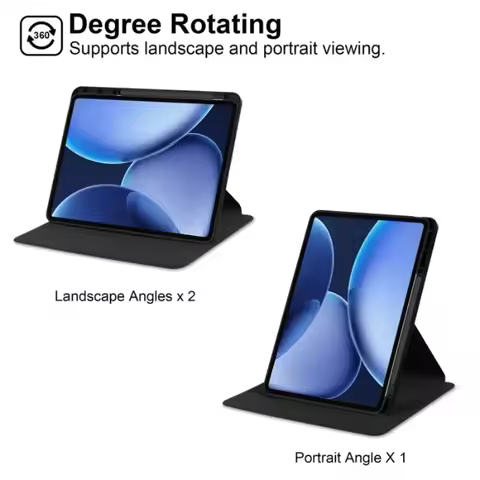 Funda for OnePlus Pad 3 Case 13.2 inch 360 Rotating Acrylic Back For OPPO Pad 4 Pro 13.2 OPD2409 Tab