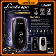 Elmark Silent DC Booster Pump Inverter Water Heater with Big Rain Shower LAMBOSPA