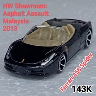 Hot Wheels Ferrari 458 Spider Black Loose