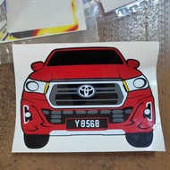 STICKER KERETA TOYOTA HILUX