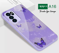 Softcase Kaca Purple/Lilac Oppo A16 - Case Oppo A16 - Case HP Oppo A16 - Casing HP Oppo A16 - Kesing HP Oppo A16 - Softcase HP Oppo A16 - Pasti laku [KL03] Softcase HP Oppo A16 - Softcase Keren