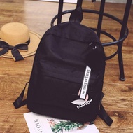 BG3917 Korean Style Leaf Canvas School Bag Travel Backpack