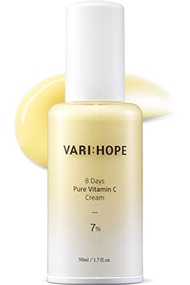 VARIHOPE 8 Days Pure Vitamin C Cream (1.7fl oz) - Korean Moisturizer for Radiant Skin. Deep Hydratio