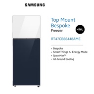 Samsung 476L Bespoke Top Mount Freezer Clean White Clean Navy RT47CB66448AME