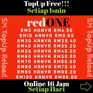[2% diskaun] redone prepaid rm10 rm20 rm30 rm50