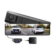 [ฟรี 64GB] AZDOME Rearview Dash Cam AR12 กล้องติดรถหน้าหลัง 2K 1080P Full HD บันทึกหลังดับเครื่องได้