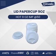 9oz Papercup Lid - Glass Lid, Black and White Cup Lid - 9oz White Lid