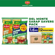 DEL MONTE Sarap Savers Pack - Mixed x 12 items (Spaghetti Sauce + Pasta)