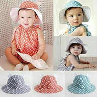 Baby hat/baby bonnet hat/baby noni hat/baby beach hat/children's hat/polka dot baby hat/beach hat