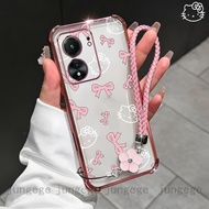 Case for Redmi 13C 5G phone casing KT Love Knot Four Corner Soft Shell Anti Drop