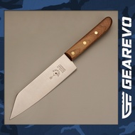 F. Herder 7 inch Chef/Kitchen/Meat Knife Santoku Design with Brass Bolster Made in Soligen Germany (0369-17,00)