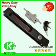 J6 Lock Aluminium Door Lock J6 Mortise Hook Sliding Door Lock J6 Kunci Gelongsor 铝门锁拉门锁趟门锁 J6 Hook