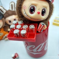 Dollhouse Labubu One Dozen Coke Soda Tray Accessories Mini Simulation Miniature Candy Toy DIY Model