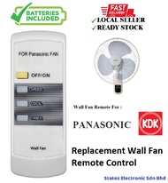 Panasonic KDK Replacement Wall Fan Remote Control For model F-MU44R KDK KC-4GR - PN1121
